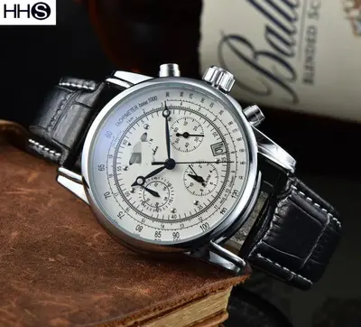 Herrenuhr, Zeep-Marke, Quarz, Lederarmband - 9