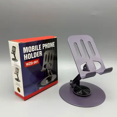 Rotatable Alloy Phone Holder, Desktop Live Streaming Stand, Foldable Universal Tablet Stan - 11