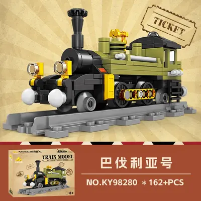Kaizhi Retro Steam Train Building Block Set, Small Pieces, Educational Toy - 9