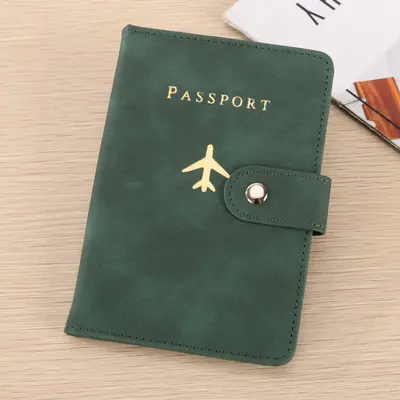 PU leather passport wallet, document storage, multi-card - 9