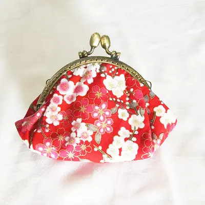 Handmade Canvas Coin Purse, Small Key and Card Wallet - 12