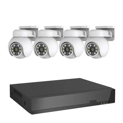 Gözetleme Seti Açık Alan Tam Set 4K/8K HD POE Tam Renkli Gece Görüşü Kamera H.265 NVR Tuya Seti
