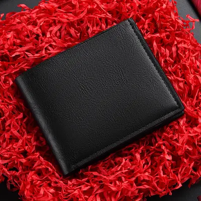 Men's Short PU Leather Wallet with Multiple Card Slots, Waterproof and Wear-Resistant - 6