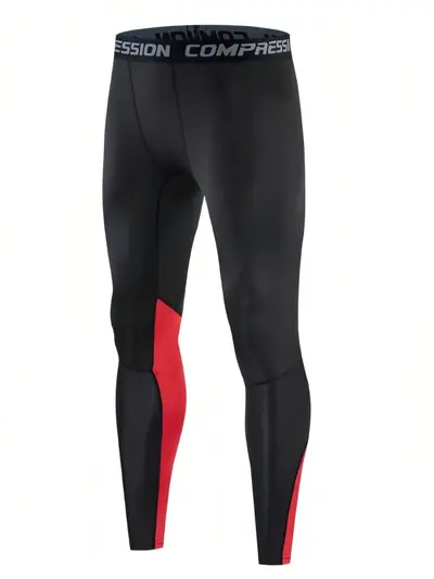 Men's Quick-Dry High-Elastic Running Compression Tights - 5