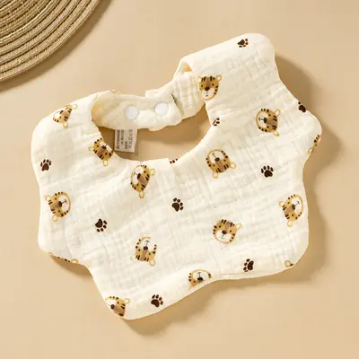 Baby Six-Layer Gauze Pure Cotton Bib, Class A, Thin Style - 11