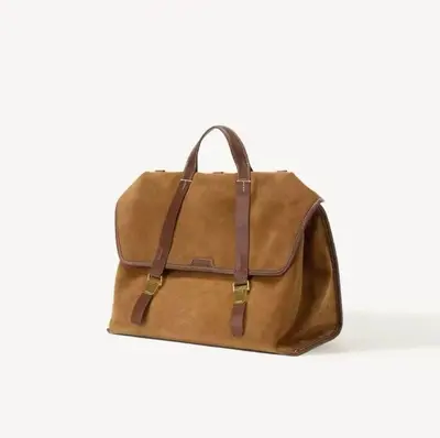 Women's Genuine Leather Backpack, Large Capacity, Laptop Compartment - 11
