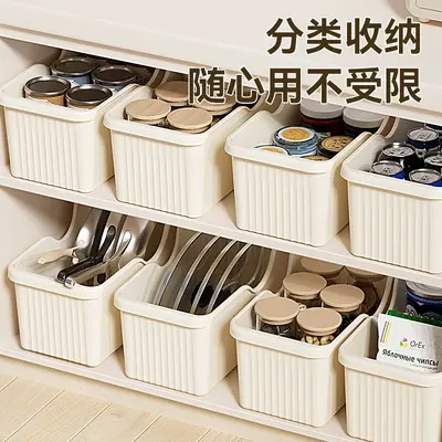 Kitchen storage box with wheels, fits under sink