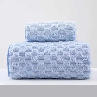 Yunduoge towel set, 3-piece, cotton, quick-drying - 9