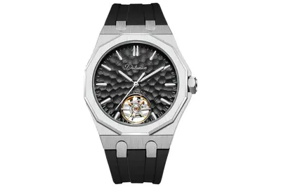 Durenwei Herren-Automatikuhr Tourbillon Stahlarmband - 12