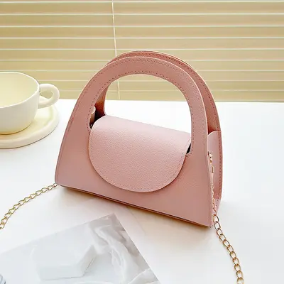Lychee Pattern Women's Handbag with Mini Coin Purse - 9