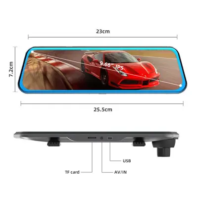 2K HD car camera, night vision, parking monitoring, rearview mirror