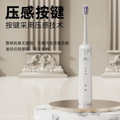 跨境爆款成人软毛电动牙刷扫振便携充电式厂家批发防水情侣牙刷