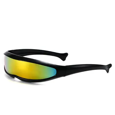 X-Men-Stil Einteilige Sonnenbrille, personalisierbar, Laser-Design - 3