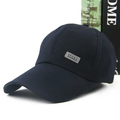 Black baseball cap sun hat for outdoor leisure travel, printed with logo gift cap, available as a gift. - 9
