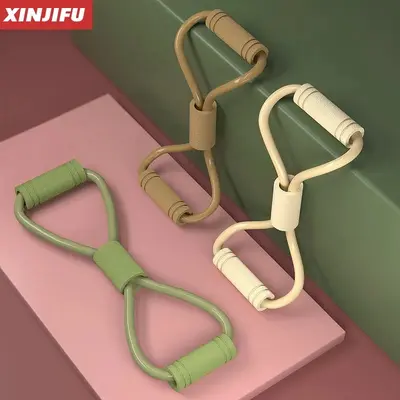 8字拉力器背部训练器弹力绳家用健身女士拉背神器拉伸带瑜伽器材