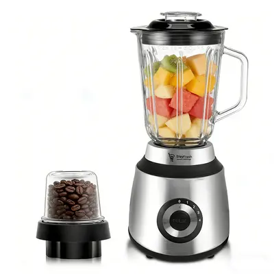 Cross-border Stainless Steel Glass Blender RAF Juicer Dual Cup Multifunctional Food Processor Baby Food Grinder Household - 11