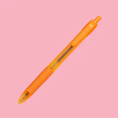Colorful Retractable Ballpoint Pen, Soft Grip, Bullet Tip - 12
