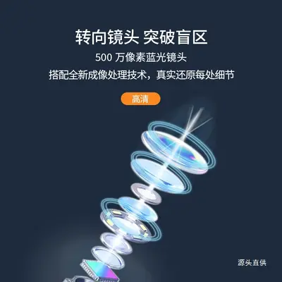 谷高鹿森360度旋转内窥镜高清摄像头汽车维修工业管道发动机铁名