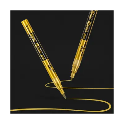 Metallic Oil-Based Paint Marker Pen, Gold and Silver 2.0