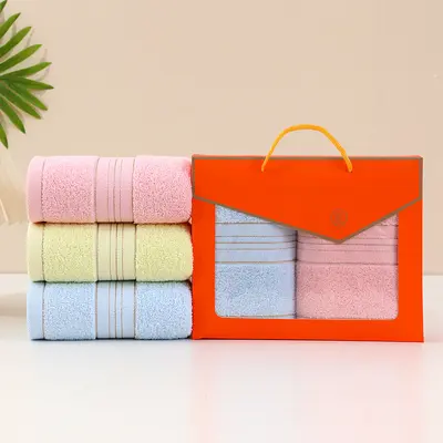 Cotton towel gift box set, 100% cotton, weddings and special occasions