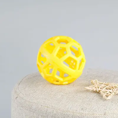 TPR Dog Toy Ball, Bite-Resistant, Geometric Hollow Design - 7