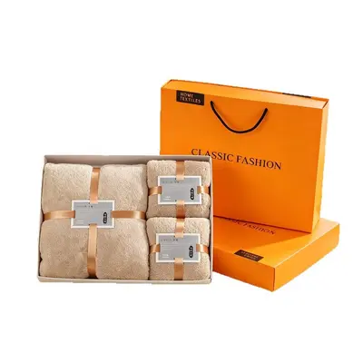 Korallenflies-Handtuchset in Geschenkbox - 6