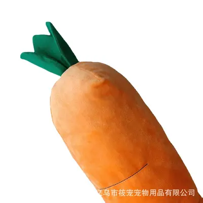 Bite-Resistant Cat and Dog Toy, Simulated Large Carrot Fake Fruit Design - 6