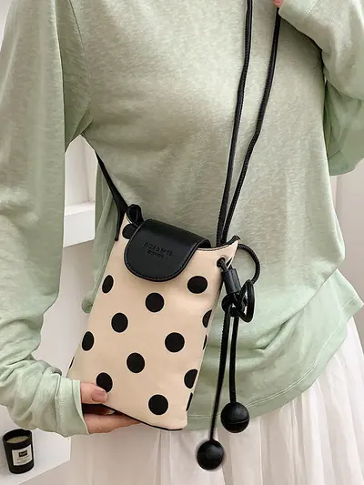 Women's Bucket Bag, Single Shoulder Crossbody, Solid Color