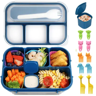 Mikrowellengeeignete Kunststoff-Lunchbox, unterteilt, 16-teilig - 11