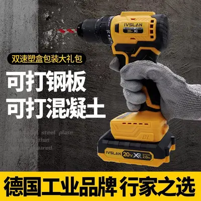 Lion brushless electric cordless drill screwdriver set rechargeable screwdriver dual speed 12V lithium electric drill wholesale impact drill