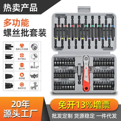 Ratchet screwdriver set with flat, Phillips and Torx bits - 2