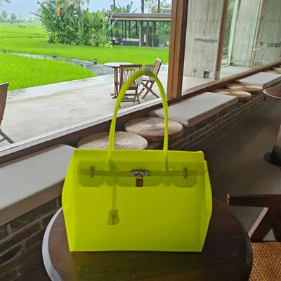 Transparent Silicone Jelly Tote Bag, Large Capacity for Women - 8