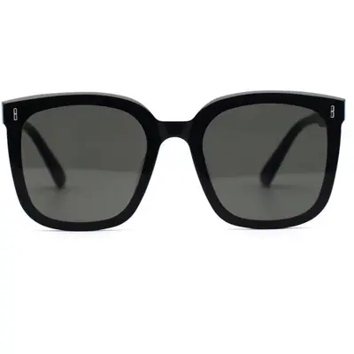 Metal Frame Polarized Sunglasses, Black - 9
