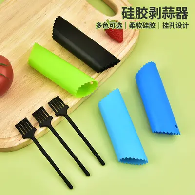 Silikon-Knoblauchschäler manueller Pressentyp Knoblauch-Schälwerkzeug Knoblauch-Schäler mit Handbetrieb Knoblauch-Schäler Küchen-Gadget