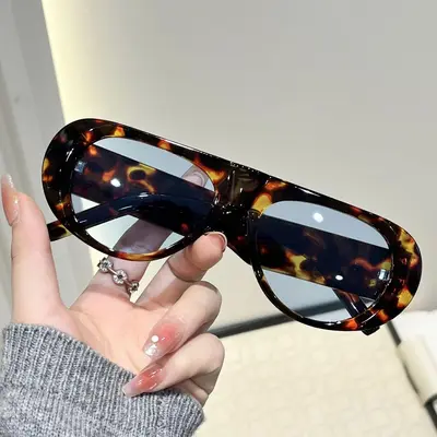 Outdoor-Sonnenbrille mit UV-Schutz, schlichter Fahrerstil für Damen und Herren - 5