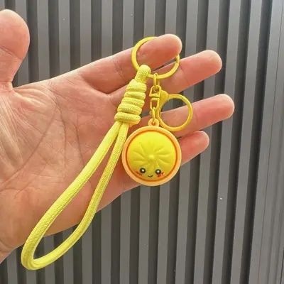 Simulation Steamed Bun Keychain, Cute Bag Charm - 12