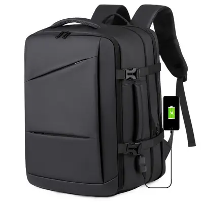 Water-Resistant Oxford Cloth Business Backpack with Laptop Compartment, Unisex - 6