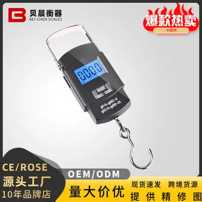 Compact Portable Electronic Scale with Fishing Hook
