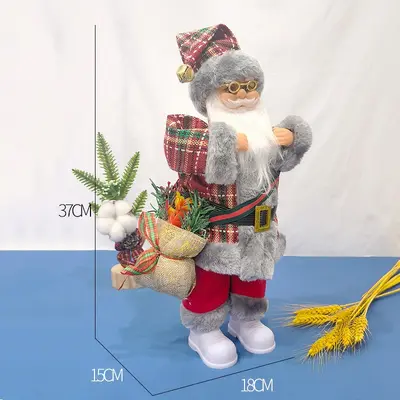 Electric Singing and Dancing Santa Claus Window Decoration