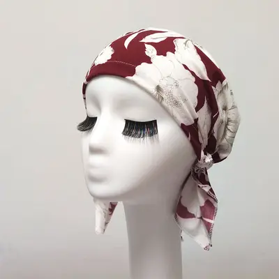 Pirate Tricorn Hat, Chemo Head Wrap Cap, Thin Breathable Adult Hat - 7