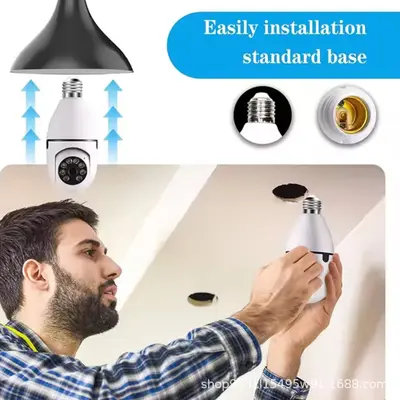 E27 360-Grad-LED-Glühbirne Kamera, Nachtsicht, ohne Installation
