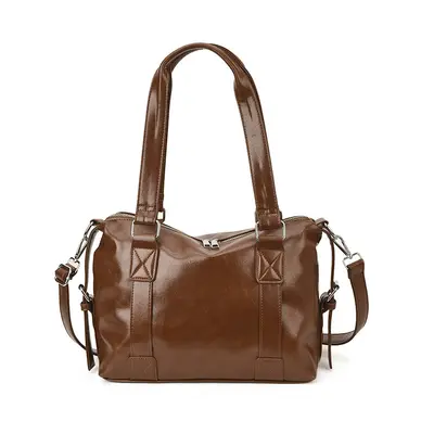 Women's Korean-Style Large-Capacity Single-Shoulder Bag, Retro Tote - 6