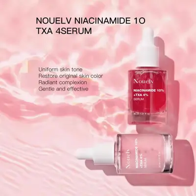 NOUELV Koreanisches Serum mit 10% Niacinamid, 4% Hyaluronsäure und Ceramid