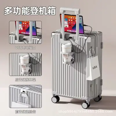 20-Inch Carry-On Suitcase with Combination Lock, Large Capacity - 9