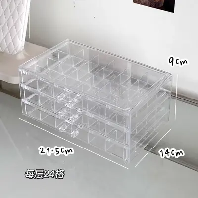 Jewelry storage box with drawers large capacity - 10