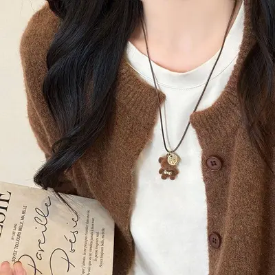 Women's Evil Eye Stone Beaded Necklace, Layered - 9