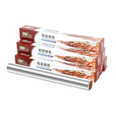 Kalay folyo hava fritöz özel alüminyum folyo barbekü kutusu sızıntısı ev pişirme barbekü tek kullanımlık kalay folyo