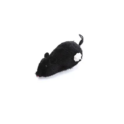 Plush Wind-Up Mouse Cat Teaser Chain Toy - 8