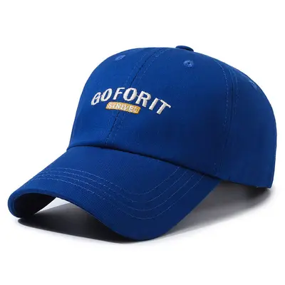 Kadınlar için yaz beyzbol şapkası GOFORIT Kore versiyonu ins erkekler için moda işlemeli mektup kap yüz zayıflama sert şapka - 9