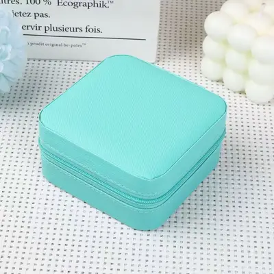 Schmuckaufbewahrungsbox tragbar für Reisen Geschenkbox Ohrstecker Ring Verpackung Schmuckschatulle elegante Halskette Schmuckbox - 9